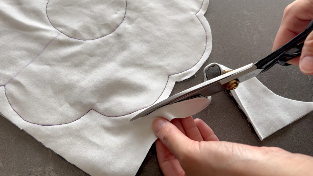 360度スタイ　縫い代カット