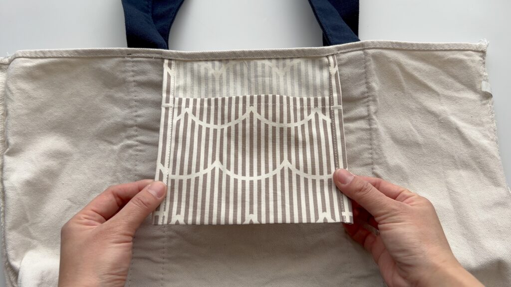 吊り下げ内ポケット 完成写真