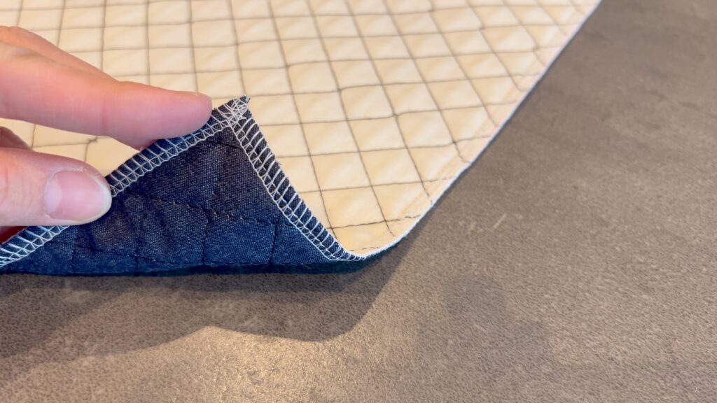 キルティング生地の端処理